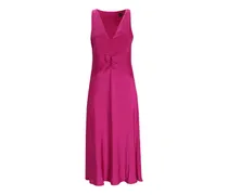 Midikleid mit V-Ausschnitt - Rosa
