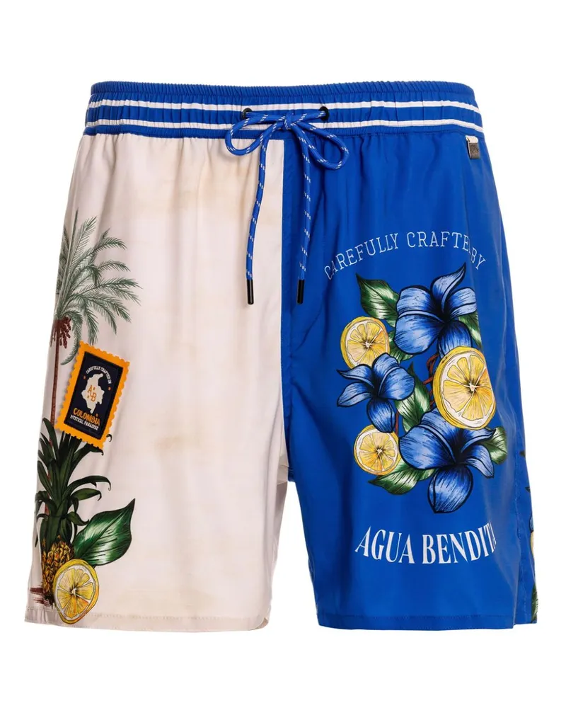AGUA BENDITA Ventura Joe Badeshorts Weiß
