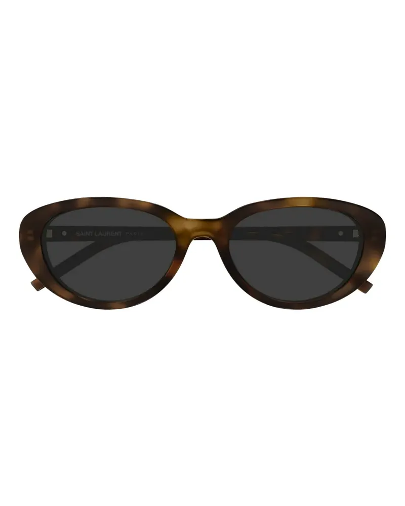 Saint Laurent tortoise-shell effect cat-eye sunglasses - Braun Braun