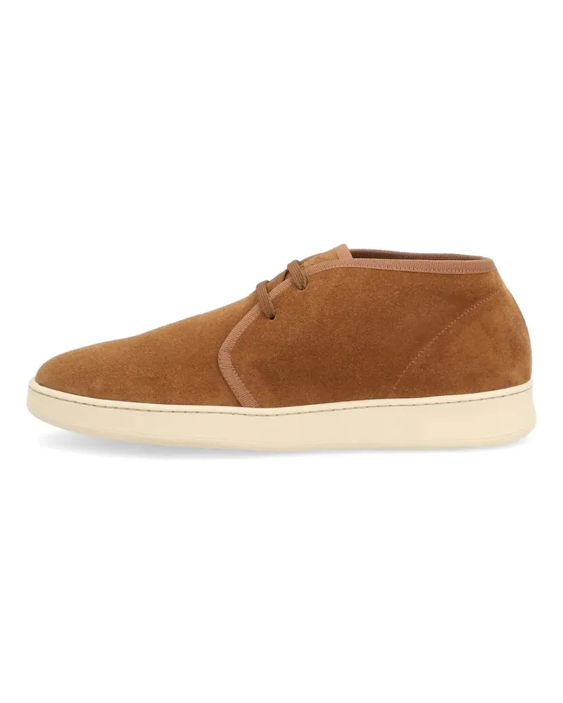 FRAU Desert-Boots mit Ripsbandbesatz - Braun Braun