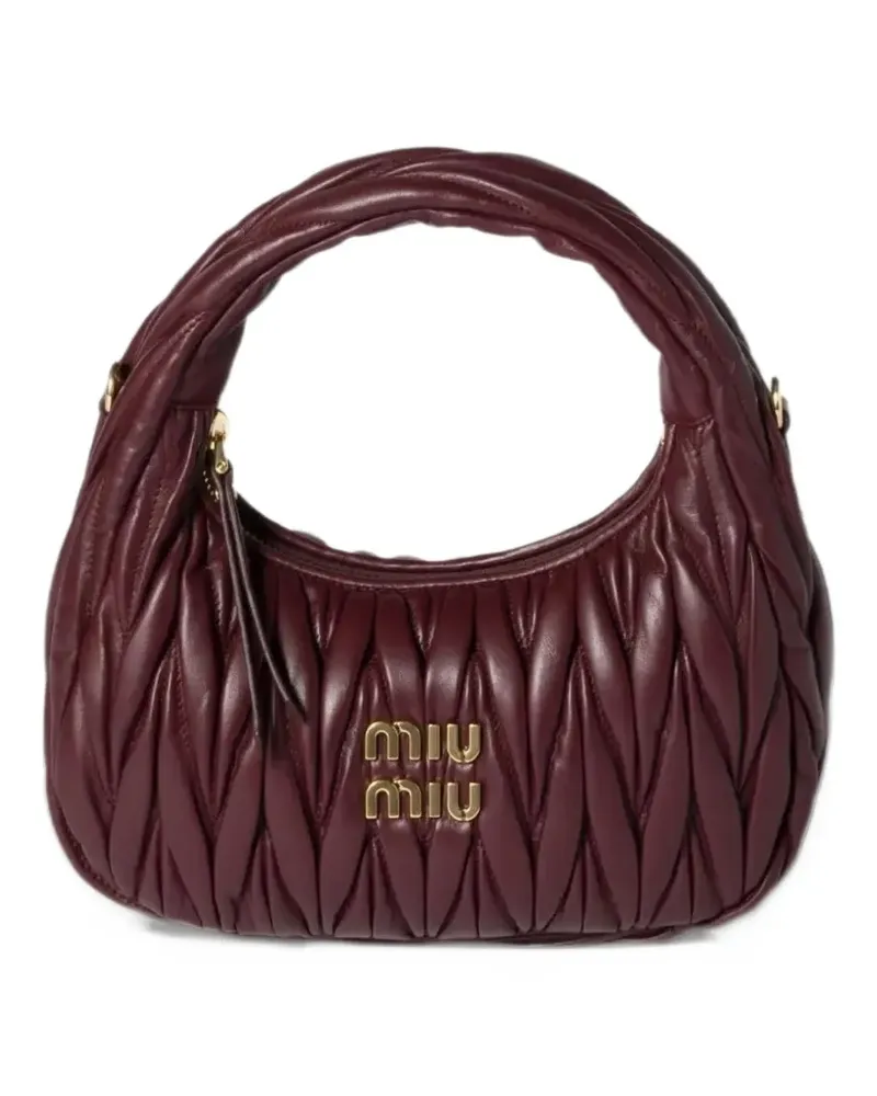 Miu Miu Wander Tasche aus Leder - Rot Rot