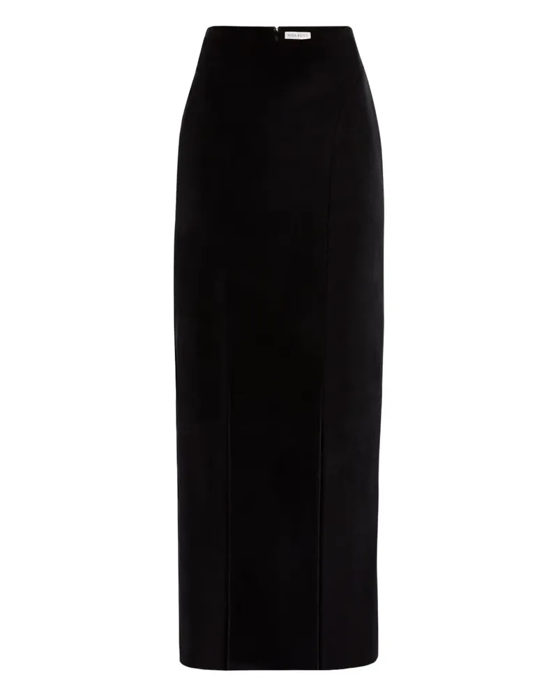 Nina Ricci Maxirock aus Samt - Schwarz Schwarz