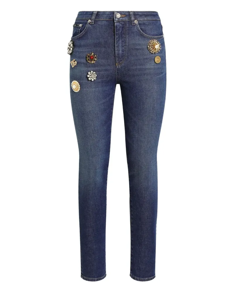 Dolce & Gabbana Jeans mit hohem Bund - Blau Blau