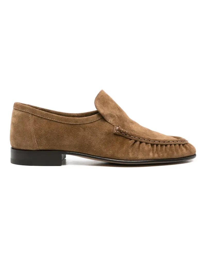The Row ruched-detail loafers - Braun Braun