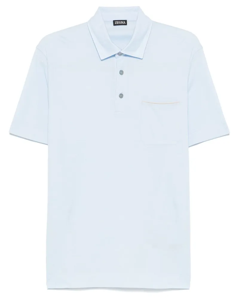 Ermenegildo Zegna Klassisches Poloshirt - Blau Blau
