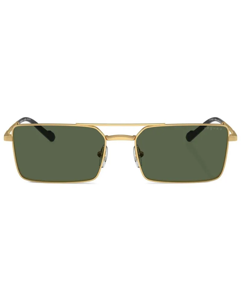 Vogue Sonnenbrille mit eckigem Gestell - Gold Gold