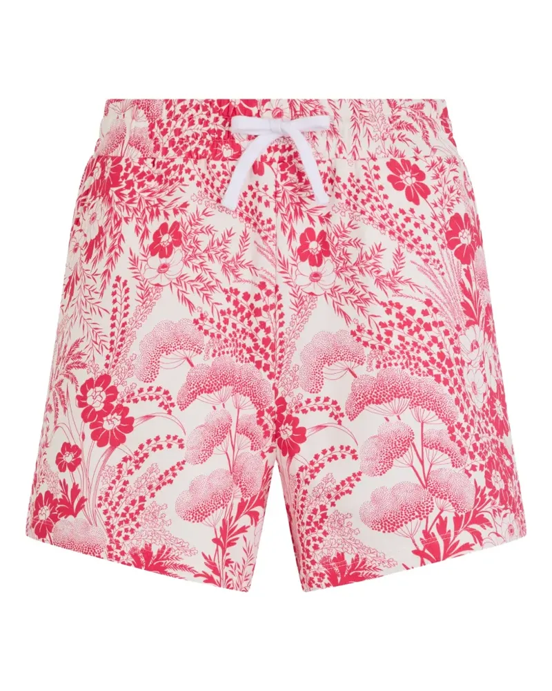 Valentino Garavani Shorts mit Blumenmuster - Weiß Weiß