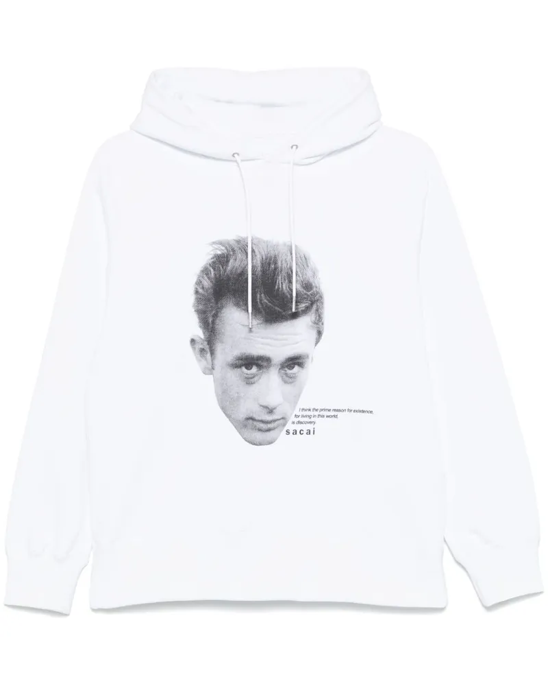 Sacai James Dean Hoodie - Weiß Weiß
