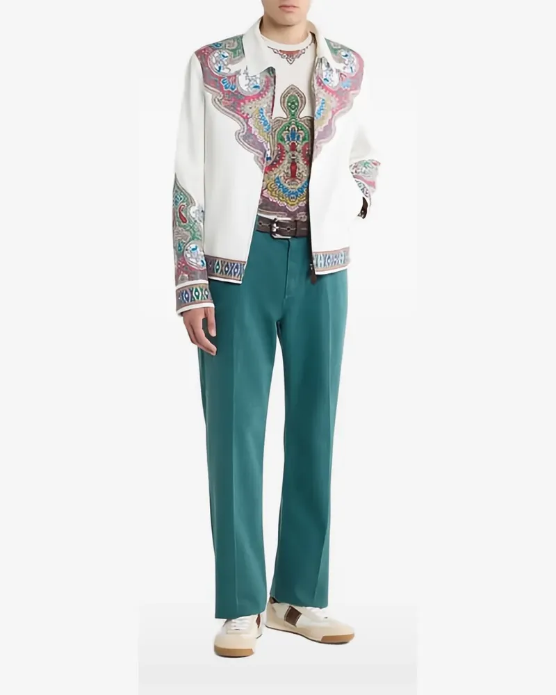 Etro Jacke mit Paisleymuster - Weiß Weiß