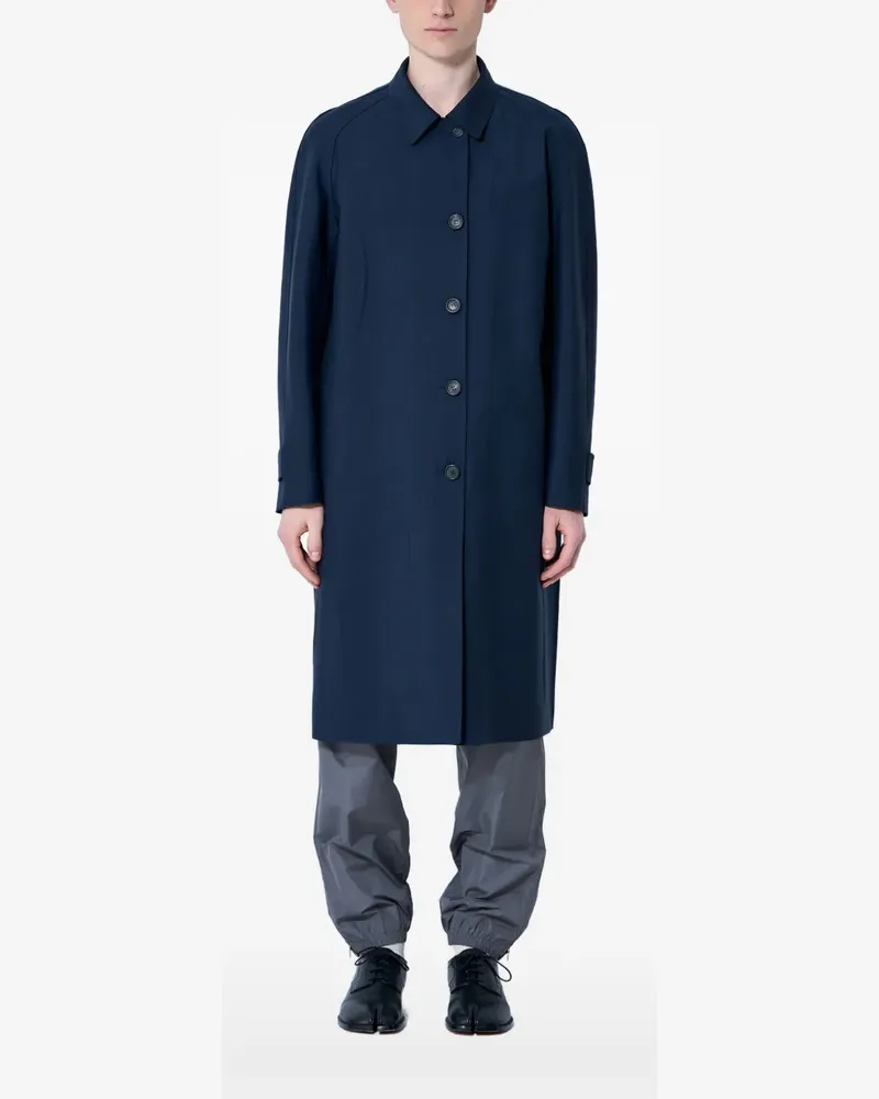 Miu Miu Einreihiger Mantel - Blau Blau