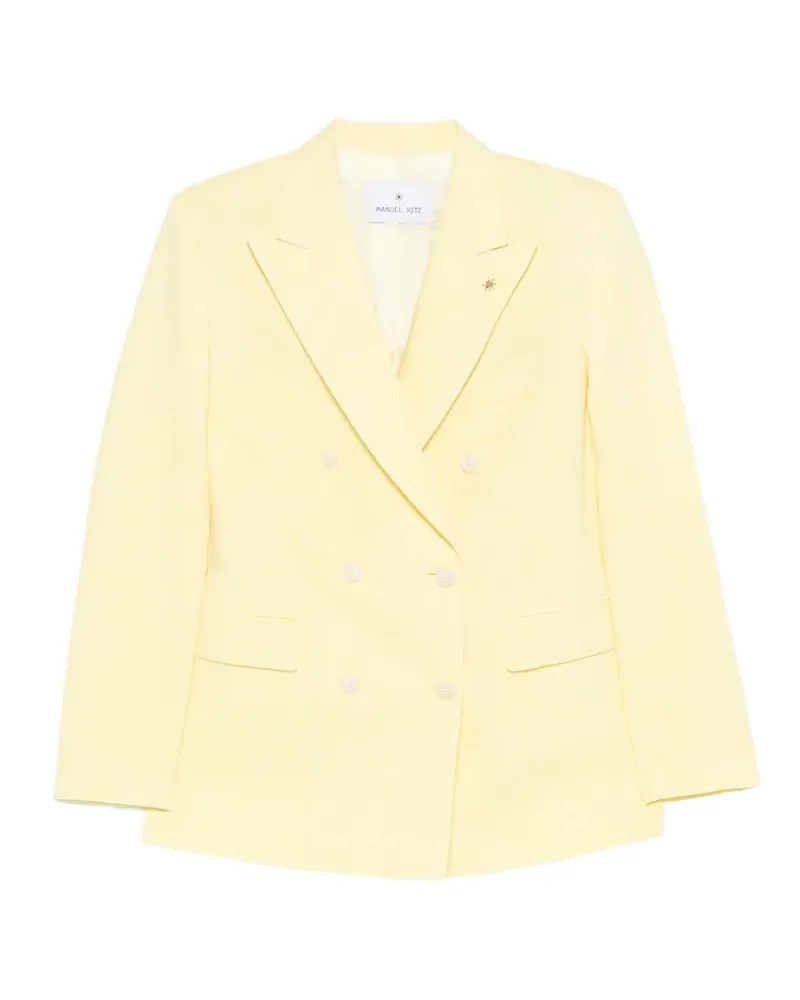 Manuel Ritz double-breasted jacket - Gelb Gelb