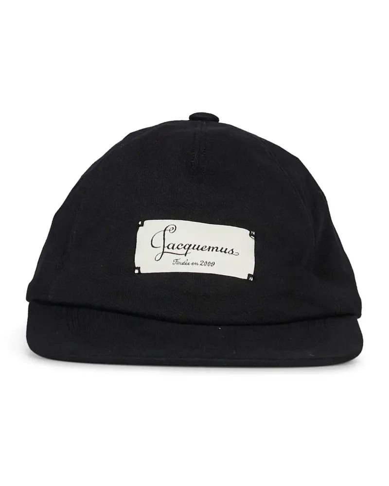 Jacquemus Baseballkappe mit Logo-Patch - Schwarz Schwarz