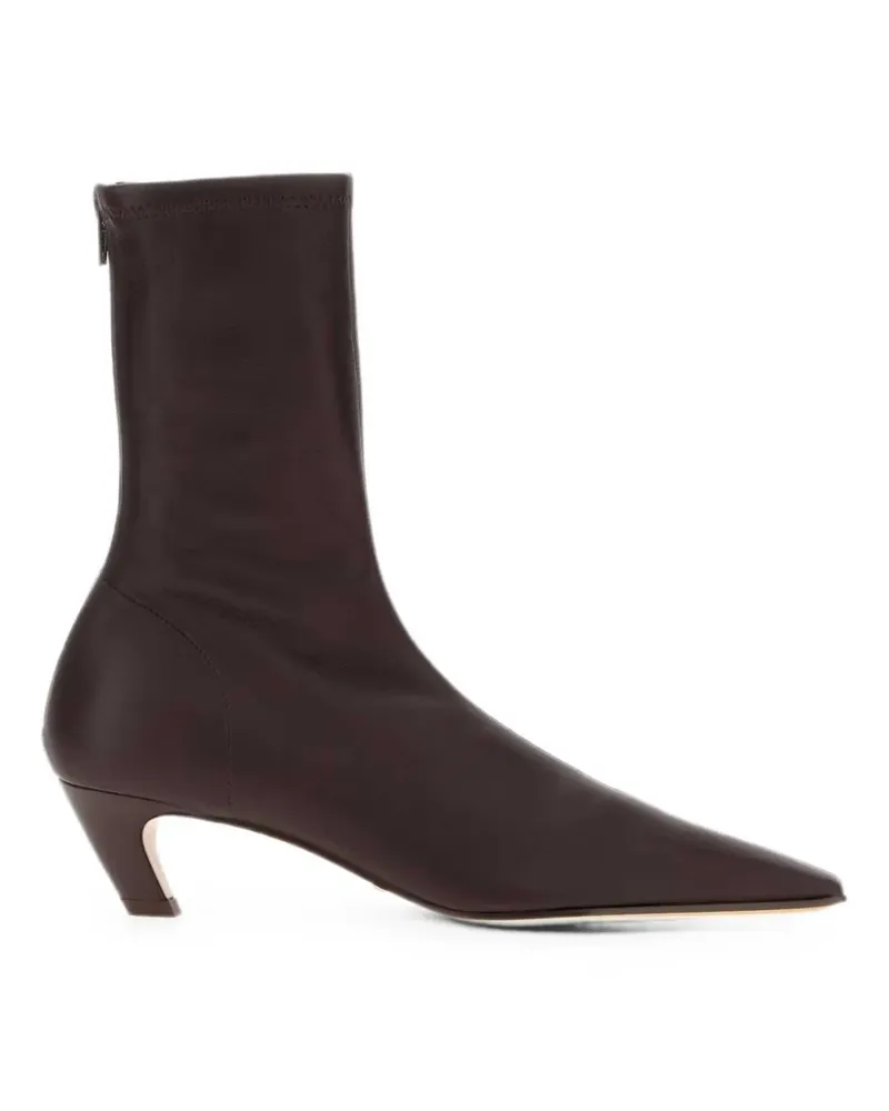 KHAITE Arizona leather ankle boots - Rot Rot