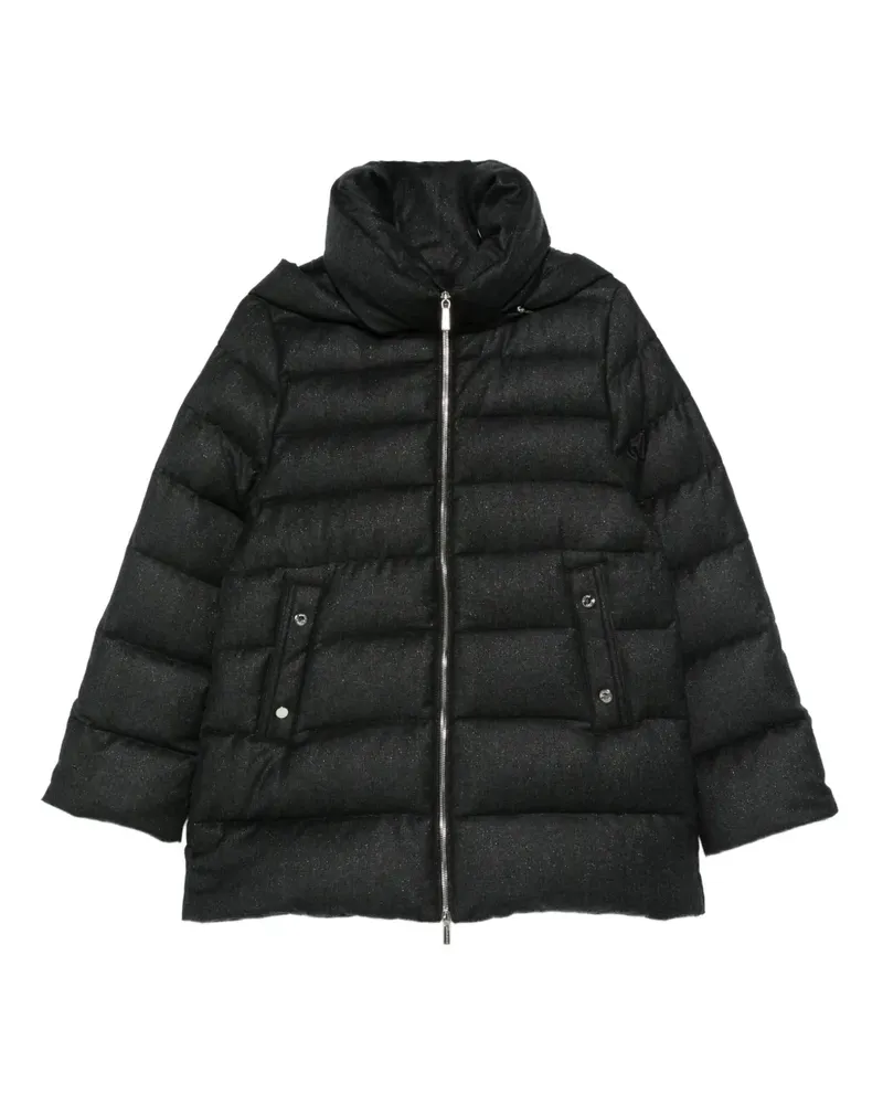 MOORER Gefütterte Kapuzenjacke - Grau Grau