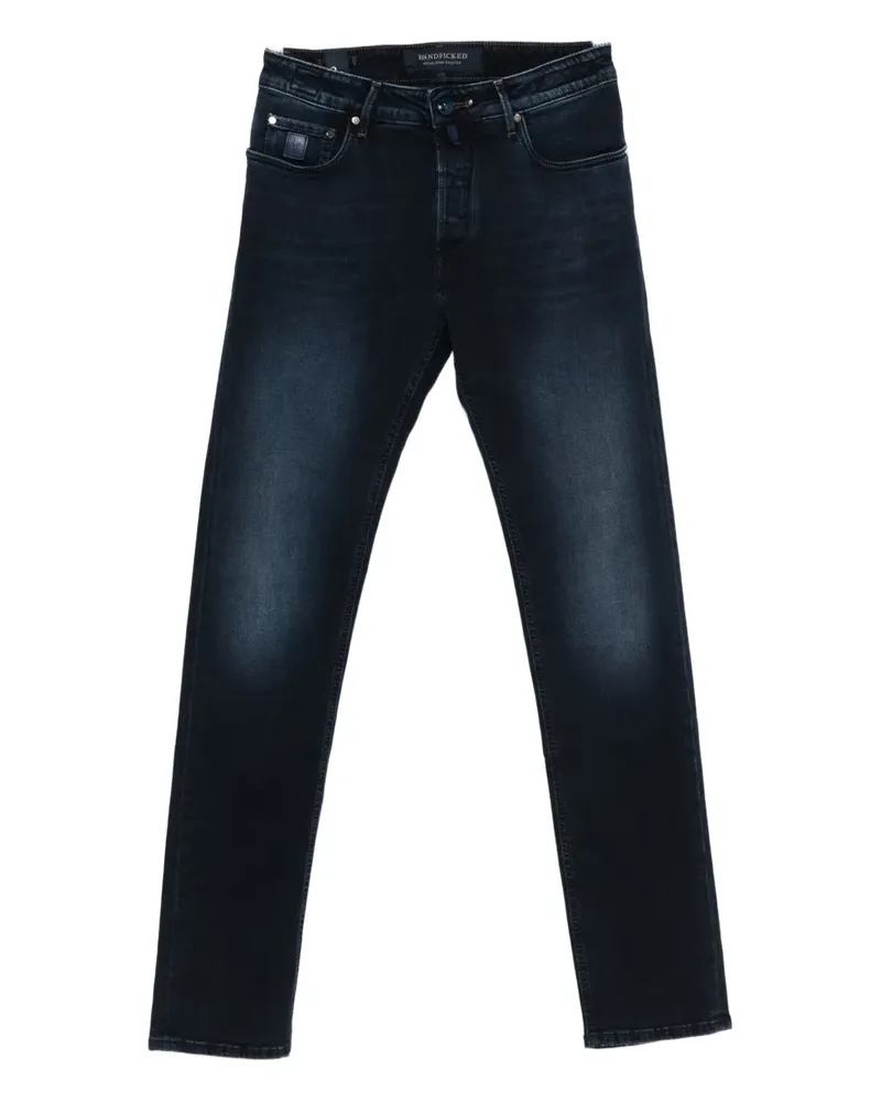 Hand Picked Five-Pocket-Jeans - Blau Blau