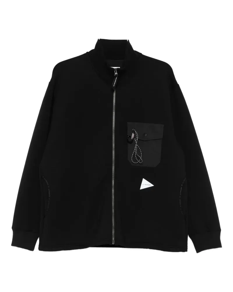 and wander zip-up sweatshirt - Schwarz Schwarz