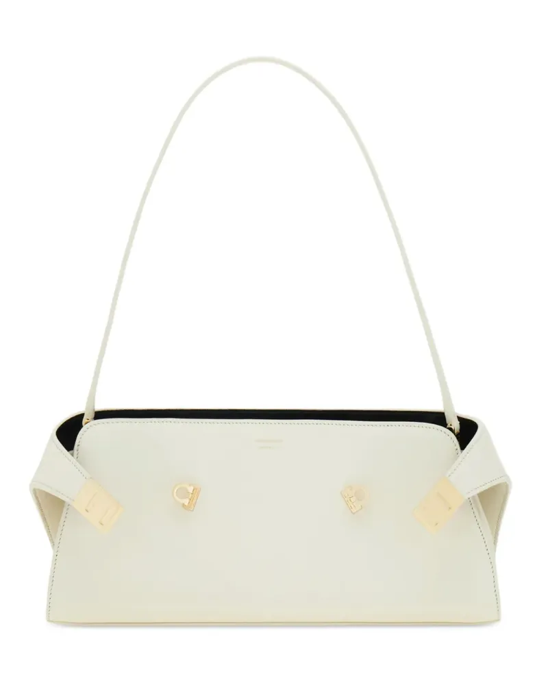 Ferragamo Hug East-West Schultertasche - Nude Nude