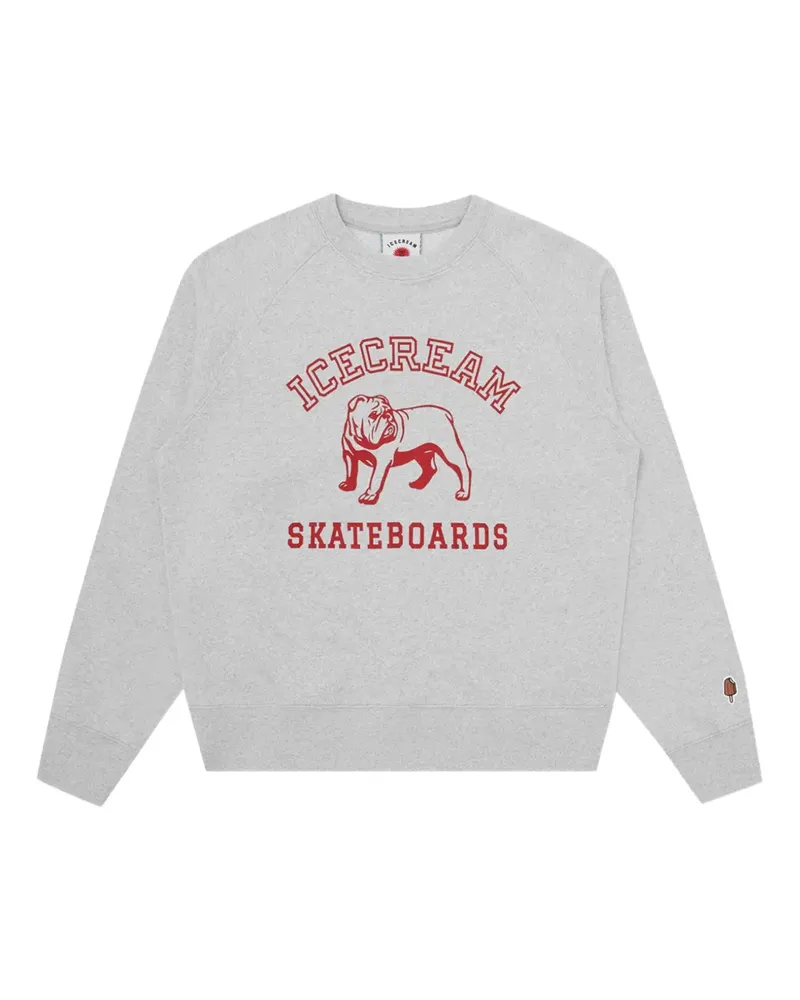 ICECREAM Sweatshirt mit "Skateboards"-Print - Grau Grau