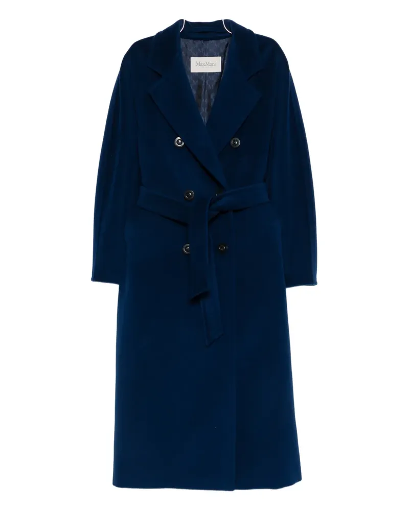 Max Mara Doppelreihiger Mantel - Blau Blau