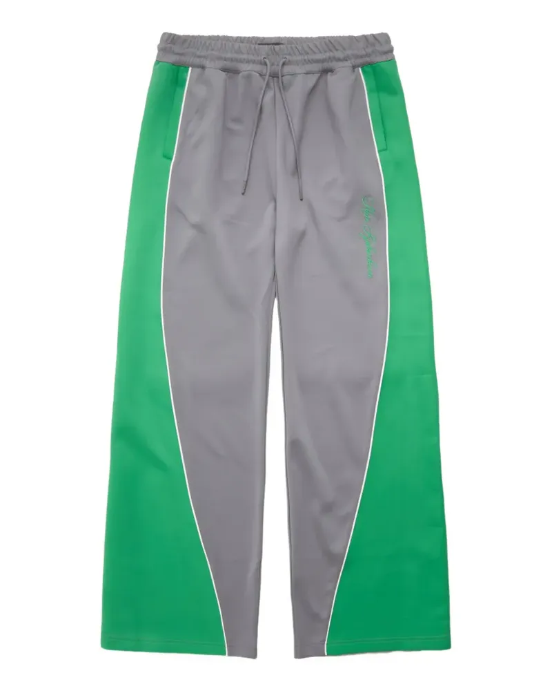 Han Kjøbenhavn logo-embroidered contrast-panel track pants - Grau Grau