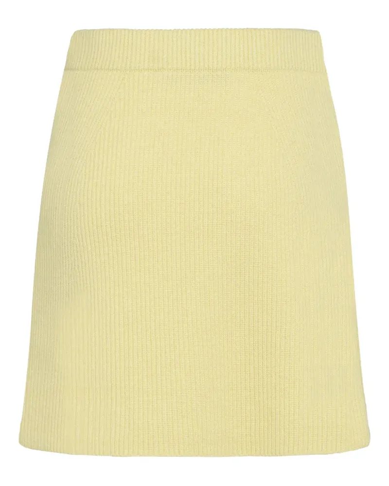 TELA ribbed-knit mini skirt - Gelb Gelb