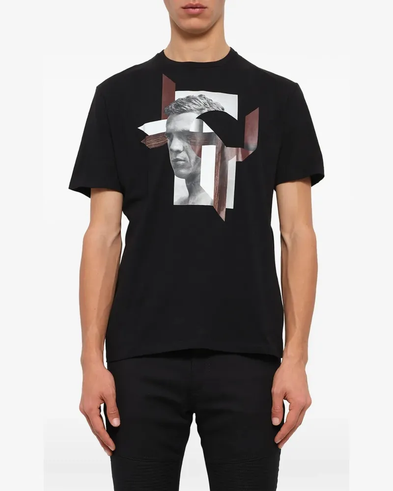 Neil Barrett T-Shirt mit grafischem Print - Schwarz Schwarz