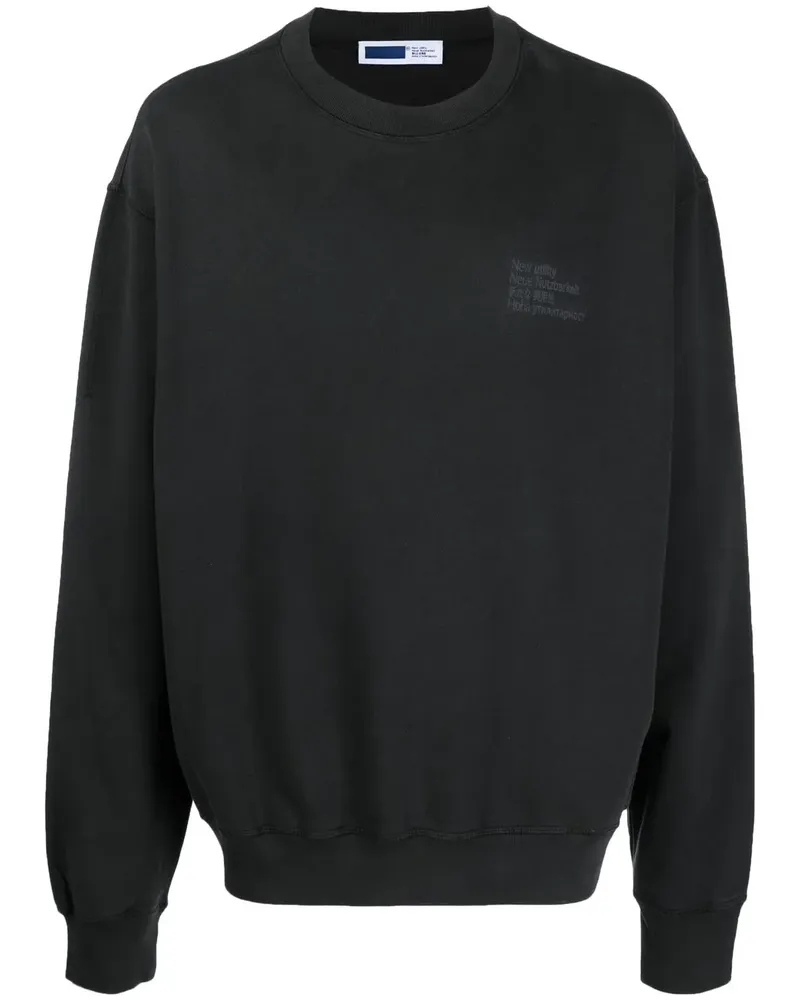 AFFIX Sweatshirt aus Bio-Baumwolle mit Logo - Schwarz Schwarz