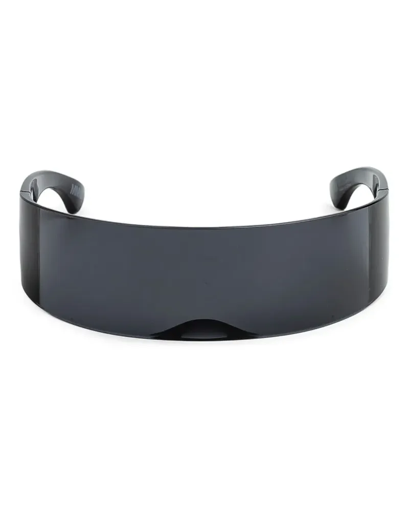 Maison Margiela Sonnenbrille mit Oversized-Gestell - Schwarz Schwarz