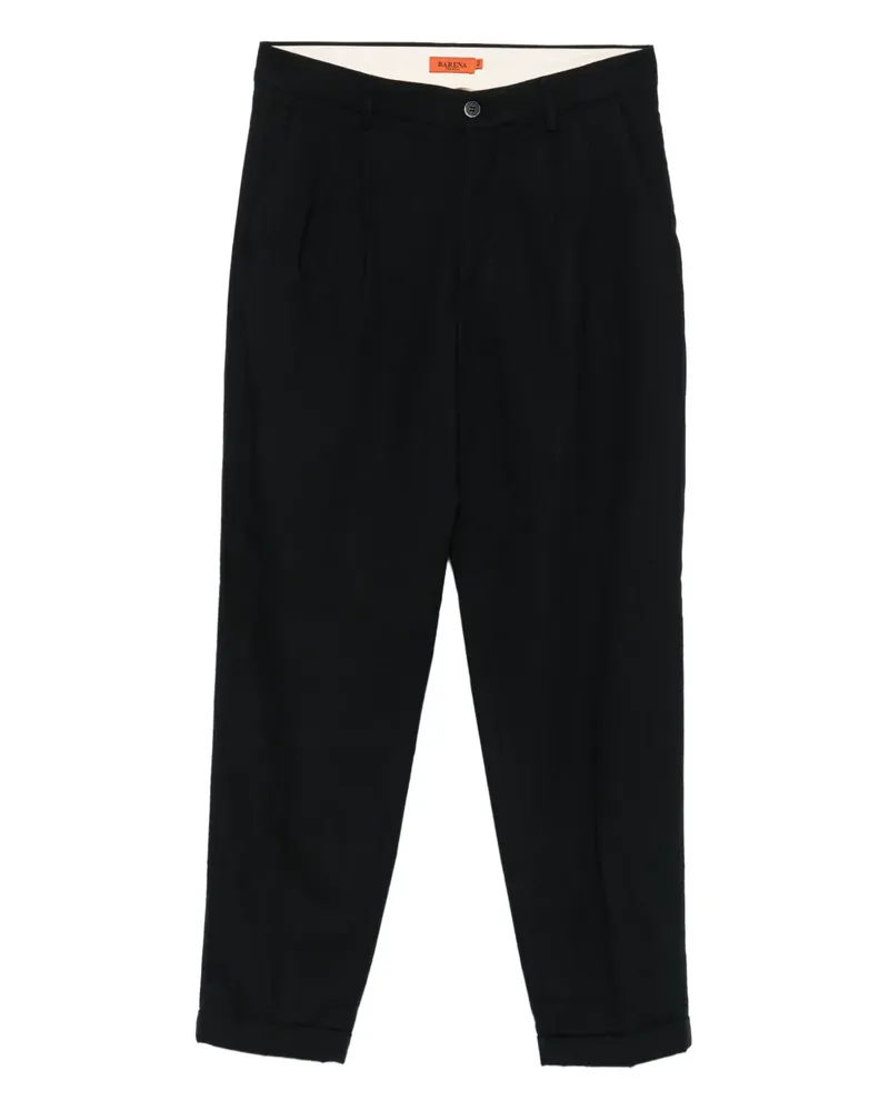 BARENA Bundfaltenhose mit Umschlag - Blau Blau