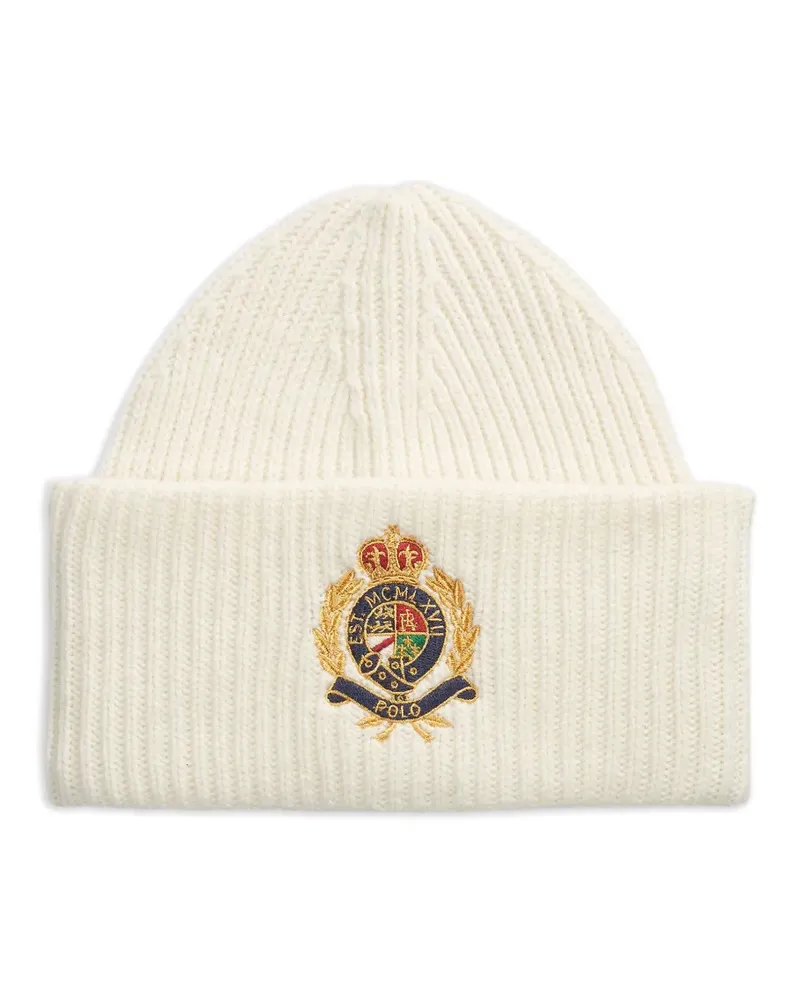 Ralph Lauren ribbed beanie hat - Nude Nude