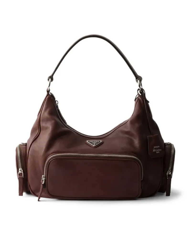 Prada medium washed leather bag - Braun Braun