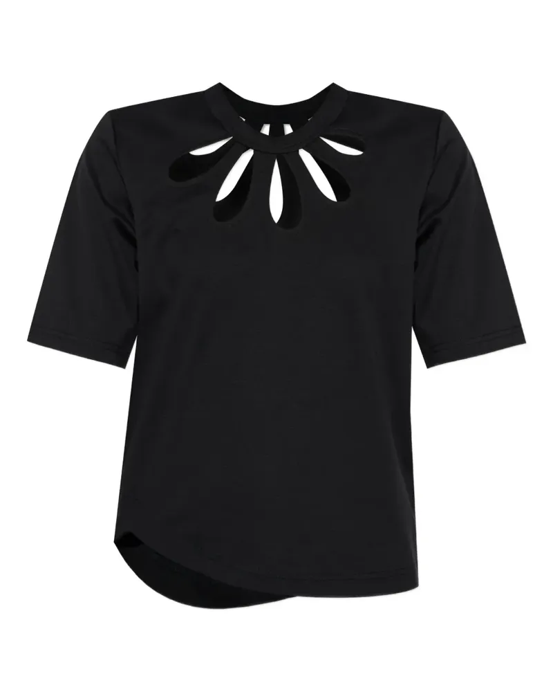 Noir Kei Ninomiya cut-out T-shirt - Schwarz Schwarz