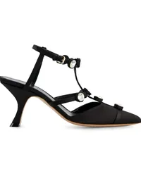 Giambattista Valli Pumps mit Kristallen 75mm Schwarz