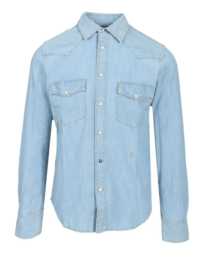 Jacob Cohën Langärmelige Jeanshemd - Blau Blau