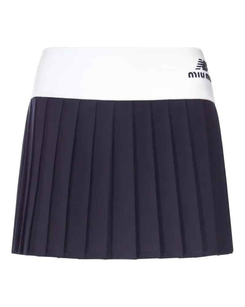 Miu Miu x New Balance pleated mini skirt - Blau Blau