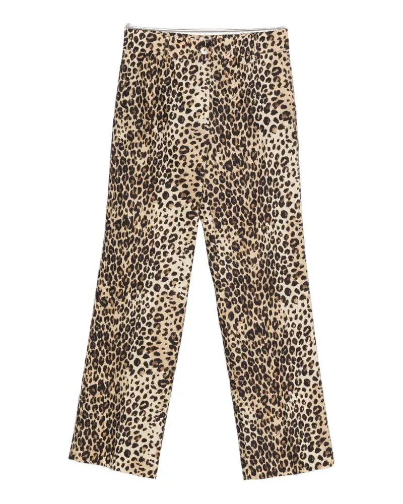 MARELLA leopard-print trousers - Nude Nude