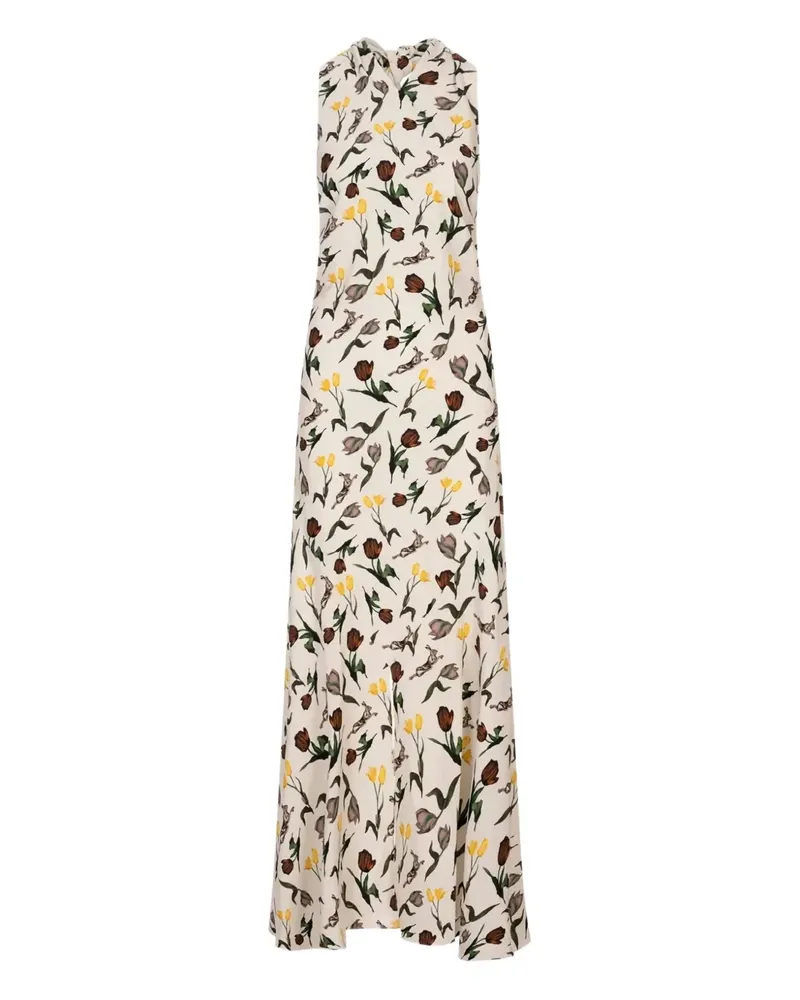 Marni Kleid mit Blumenmuster - Nude Nude
