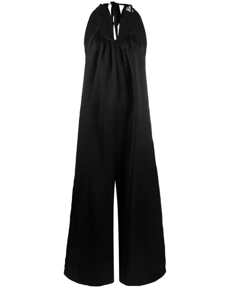 ALYSI Jumpsuit aus Satin - Schwarz Schwarz