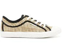 Karierte Twist Sneakers - Braun
