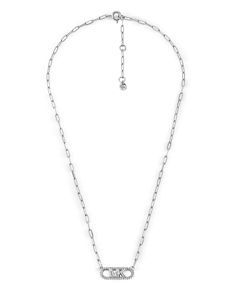 Michael Kors Halskette mit Logo-Schild - Silber Silber