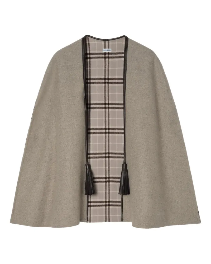 Burberry Eden Cape aus Wolle - Nude Nude