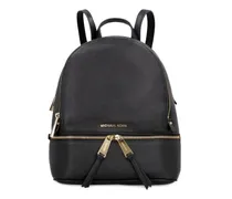 logo-appliqué backpack - Schwarz