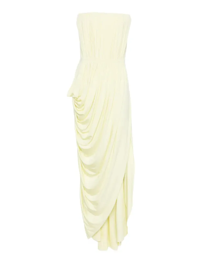 Stella McCartney draped midi dress - Gelb Gelb