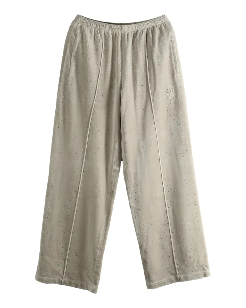 Alexander Wang embellished track pants - Nude Nude