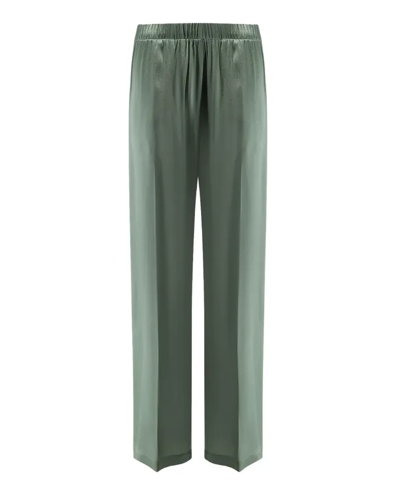 Semicouture Weite Hose mit Stretchbund - Grün Grün