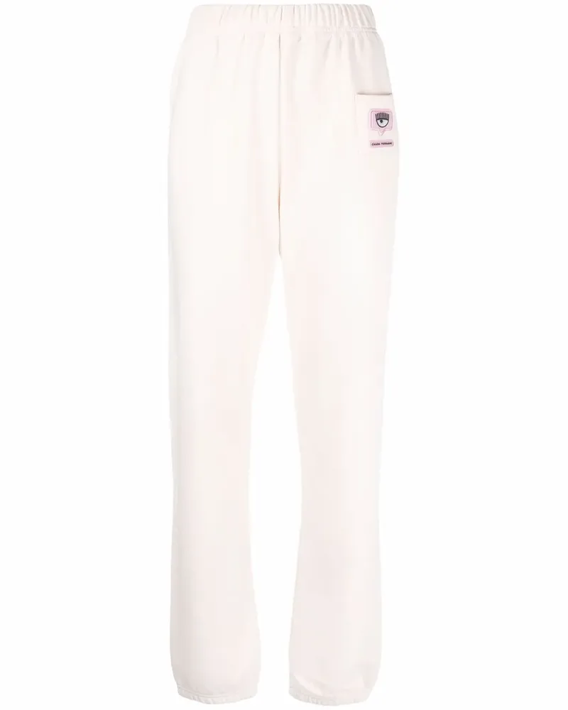 Chiara Ferragni Jogginghose mit Logo-Patch - Nude Nude