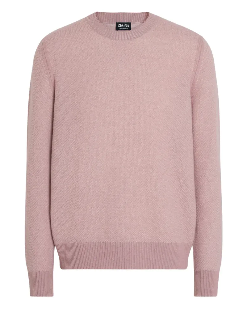 Ermenegildo Zegna Kaschmirpullover mit rundem Ausschnitt - Rosa Rosa