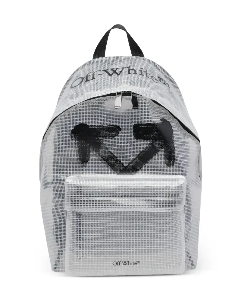 OFF-WHITE heritage logo backpack - Weiß Weiß