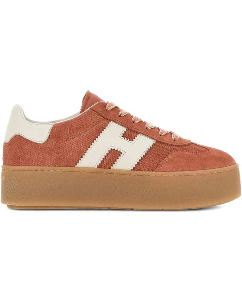 Hogan H698 Plateau-Sneakers - Orange Orange
