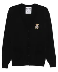 Moschino Cardigan mit Teddy-Patch Schwarz